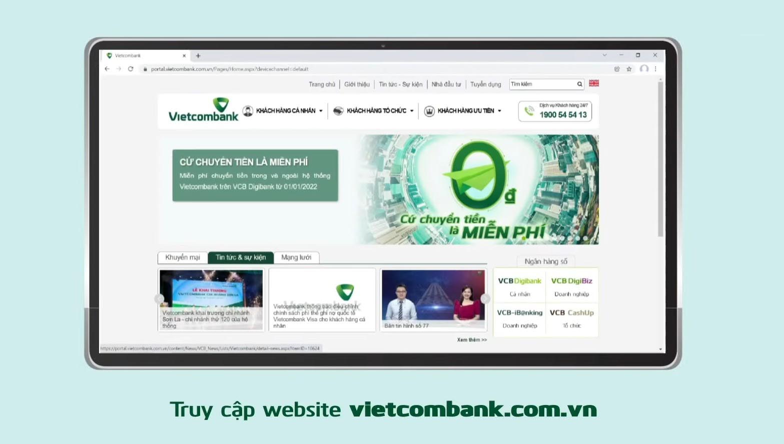 2-cách khóa thẻ vietcombank trên website máy tính (1)